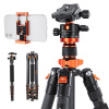 K&F Concept K&F D255C4+BH-28L Carbon Fiber Tripod