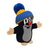 Moravská Ústředna - Krtko 25 cm modro-žltý čiapka, maňuška, plyšová hračka
