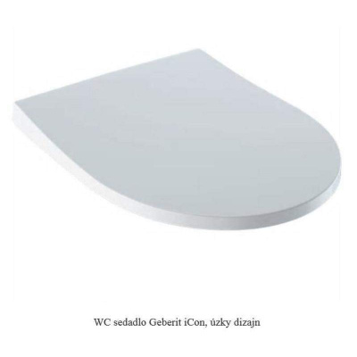 Geberit iCon - WC sedadlo, duroplast, Softclose, biela 574950000