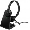 Jabra Evolve 65 TE Link390a UC Stereo Headset otevřená (On Ear) Bluetooth® černá headset, Indikátor nabití Počítače