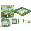 LEAN Toys Vzdelávacia magnetická tabuľa Dinosaurus, zelená