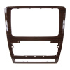 2DIN redukcia pre Škoda Octavia 2009-2013 manual/auto Clima drevo
