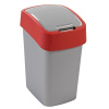 Odpadkový kôš Flip Bin Silver / Red 25 l CURVER