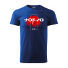 Sablio Tričko s potlačou Tokyo Sunrise - modré 3XL