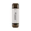TRANSCEND Externí SSD ESD310C 2TB, External SSD,ESD310C,USB 10Gbps,Type C/A, stříbrná TS2TESD310S Transcend