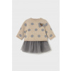 Šaty a sveter Mayoral Newborn 2808.2G.Newborn.9BYA béžová 80