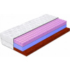 Penový matrac 90x200 s ventiláciou, kocková štruktúra a kokos, tvrdý, masážny H3, 11 cm