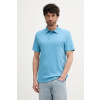 Bavlnené polo tričko Calvin Klein LV04LB276G modrá L