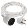 Emos Kábel predlžovací 1,0 mm² - 1 zásuvka; 3,0 m; PVC; biely P0113