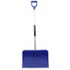 Odhŕňač na sneh plastový 50 cm x 40 cm s hliníkovou násadou, modrý, XL-TOOLS