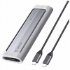 Disková kapsa Orico AXM2-G2 M.2 NVME USB-C 10Gb/s - šedá