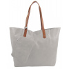 INT. COMPANY Velká světle šedá shopper dámská taška s crossbody uvnitř