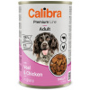 Calibra Dog Veal&Chicken 1240g Mokré krmivo pre psov s teľacím a kuracím mäsom Kuracie Mäso