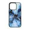 Kryt TopQ Marble iPhone 15 Pro Max pevný Smoky Blue 105209