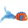 Huhubamboo hračka pre mačky - farebná rybička s perím