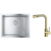 Súprava nerezový drez Grohe K700 31574SD1, kuchynská batéria Oltens Myvat 35205800