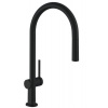 HansGrohe M54 - Drezová batéria Talis s výsuvnou koncovkou, matná čierna 72802670