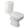 AQUALINE - JUAN WC kombi misa, dvojtlačidlo, zadný odpad, biela LC2154