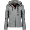 GEOGRAPHICAL NORWAY Dámska štýlová softshellová bunda Geographical Norway TRUFFE Farba: Svetlosivá, Veľkosť: S