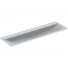 Geberit Xeno 2 - Dvojumývadlo 1600x480 mm, bez otvoru na batériu, bez prepadu, alpská biela 500.278.00.1