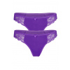 Cornela čipkované tangá - 2ks L fialová