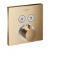 HansGrohe Shower Select - Termostatická batéria pod omietku na 2 spotrebiče, kefovaný bronz 15763140