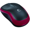 myš Logitech Wireless Mouse M185 nano červená (910-002240)