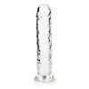 Priehľadné dildo - Straight Realistic Dildo with Suction Cup - 8'' / 20