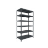 Skrutkovaný regál do skladu Biedrax 75 x 100 x 200 cm, antracitový, 6 políc, nosnosť 150 kg na policu
