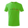 Moje srdce bije pre Bowling - Tričko detské bavlnené - 104-110cm / 3-4 roky ( Apple Green )