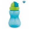 Canpol babies fľaša športová so slamkou malá modrá 270 ml