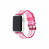 AppleKing transparentný silikónový remienok pre Apple Watch 41 mm / 40 mm / 38 mm - ružový - možnosť vrátiť tovar ZADARMO do 30tich dní