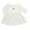 Baby Nellys Detské teplákové šaty, tunika Vintage Love - krémové, veľ. 68, 68 (3-6m)