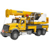 Auto Bruder Nákladní automobil MACK Granite s jeřábem Liebherr (02818)