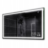 Zrkadlo - LED kúpeľňové zrkadlo +dotyk počasia 100x80 Atlanta (Zrkadlo - LED kúpeľňové zrkadlo +dotyk počasia 100x80 Atlanta)