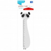 STARPAK Pravítko panda 15 cm, biela, 491023