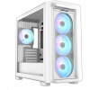 ASUS A23 PLUS Transparent Glass ARGB WHITE, 4x ARGB fan, mATX, USB-C, biela 90DC00K3-B19010