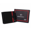 Peňaženka - Rovicky Peňaženka Prírodná koža čierna, červená N61L-RVTP-3043 produkt čiernych mužov (Rovicky pánska kožená peňaženka RFID)