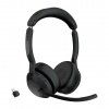 Jabra 25599-999-899 sluchátka / náhlavní souprava Sluchátka s mikrofonem Bezdrátový Přes hlavu Kancelář / call centrum Bluetooth Nabíjecí podstavec Černá