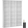 tectake 403618 regál stevie 105,5x19x136,5cm - biela matná