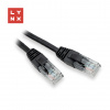 LYNX UTP patch kabel Cat5e, PVC, CCA, 2m, černý LX-UTP5E-020-BLACK