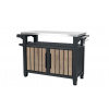 Grilovací stolík Keter UNITY XL 207 l Ashwood