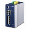 Planét IGS-12040MT L3 switch, 8x1Gb, 2x1Gb SFP, 2x2.5Gb SFP, dual 12-72VDC, -40 ~ 75 ° C, IP30