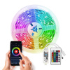 Solight wifi Smart LED svetelný pás, RGB, 5m, sada s adaptérom a dialkovým ovladačom