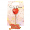 Disney Store Kráska a zviera: Odznak s príveskom Belle (Disney Store Japan Beauty and the Beast Girly Pins Belle)