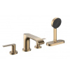 Hansgrohe Vivenis - Batéria na okraj vane, 4-otvorová inštalácia, sBox, kefovaný bronz 75444140
