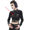 tričko gotický and punk DEVIL FASHION Black Čierna
