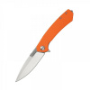 Vega Ganzo Adimanti Skimen-OR vreckový nôž 8,5 cm, oranžová, G10, oceľ, rozbíjač skiel