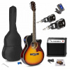 Max Showkit bezdrôtová elektrická akustická gitarová sada 4/4 - S príslušenstvom - Sunburst