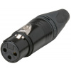 Konektor XLR 3pin ženský Neutrik NC3FXX-B